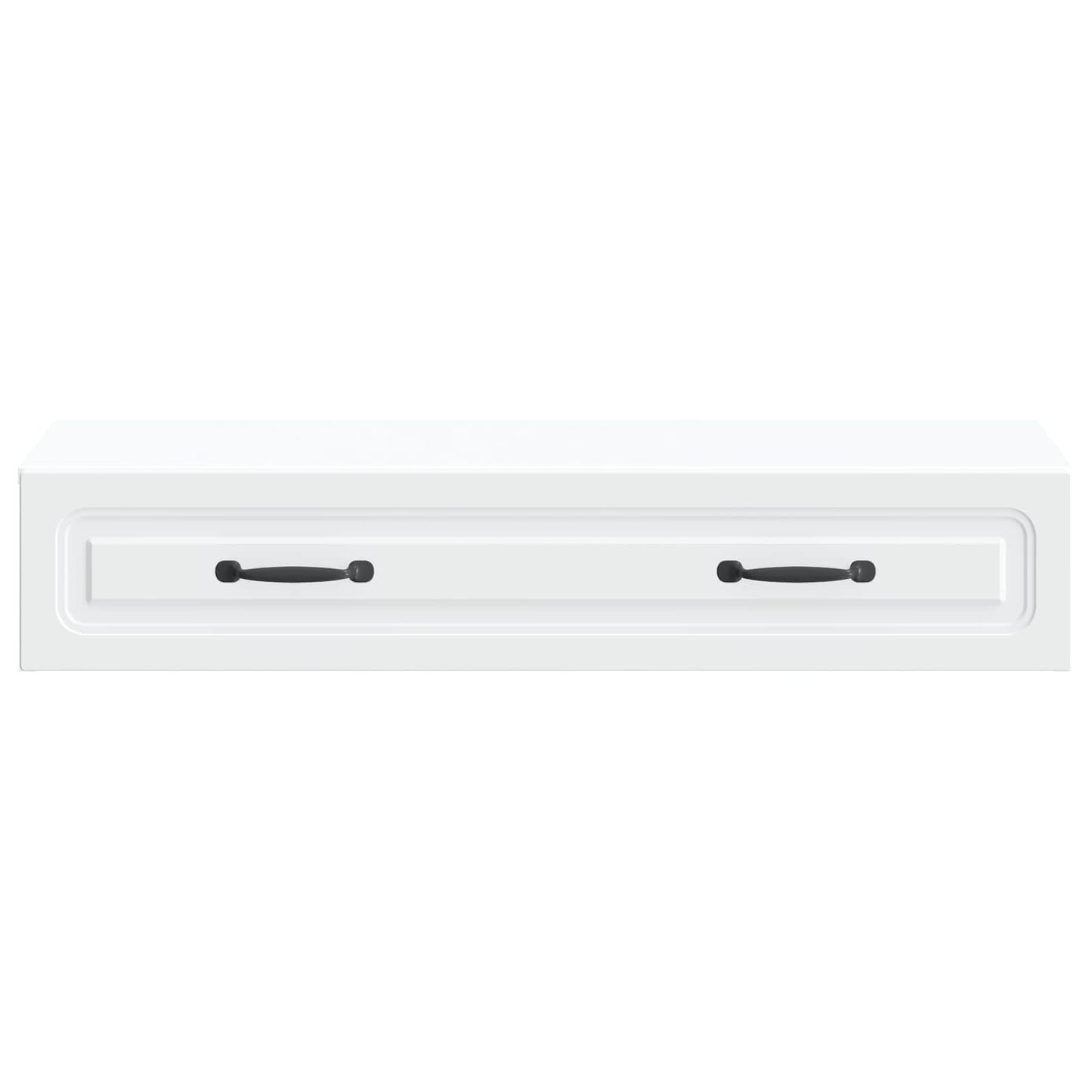vidaXL Wall-Mounted Side Table Wall-mounted White 87.5 x 34.5 x 17 cm