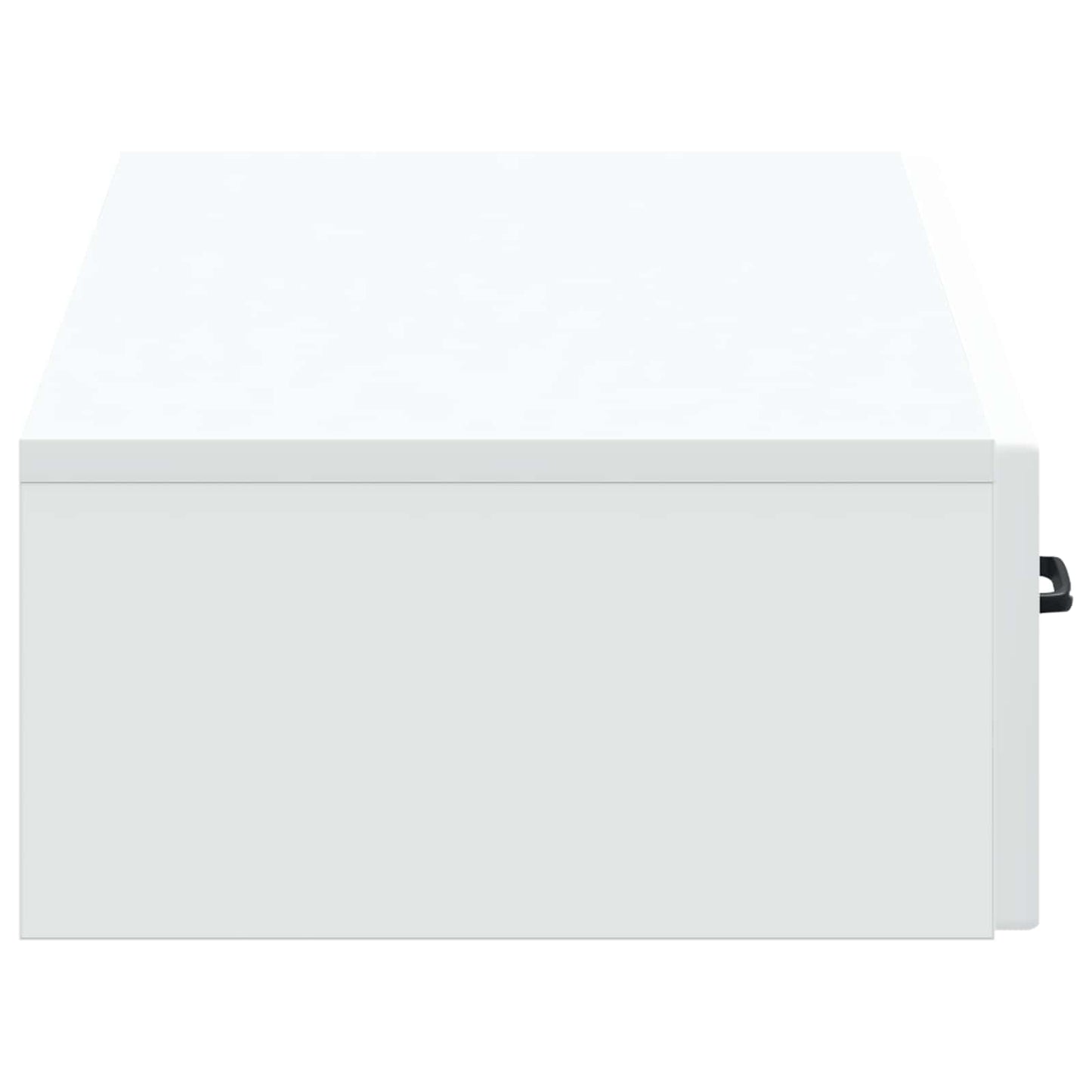 vidaXL Wall-Mounted Side Table Wall-mounted White 87.5 x 34.5 x 17 cm