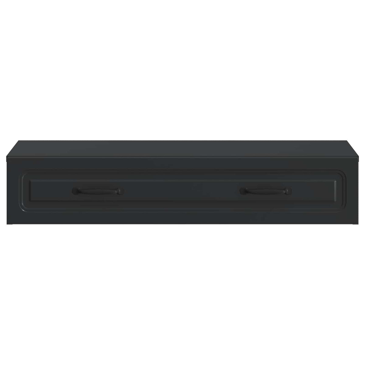 vidaXL Wall-Mounted Side Table Wall-mounted Black 87.5 x 34.5 x 17 cm