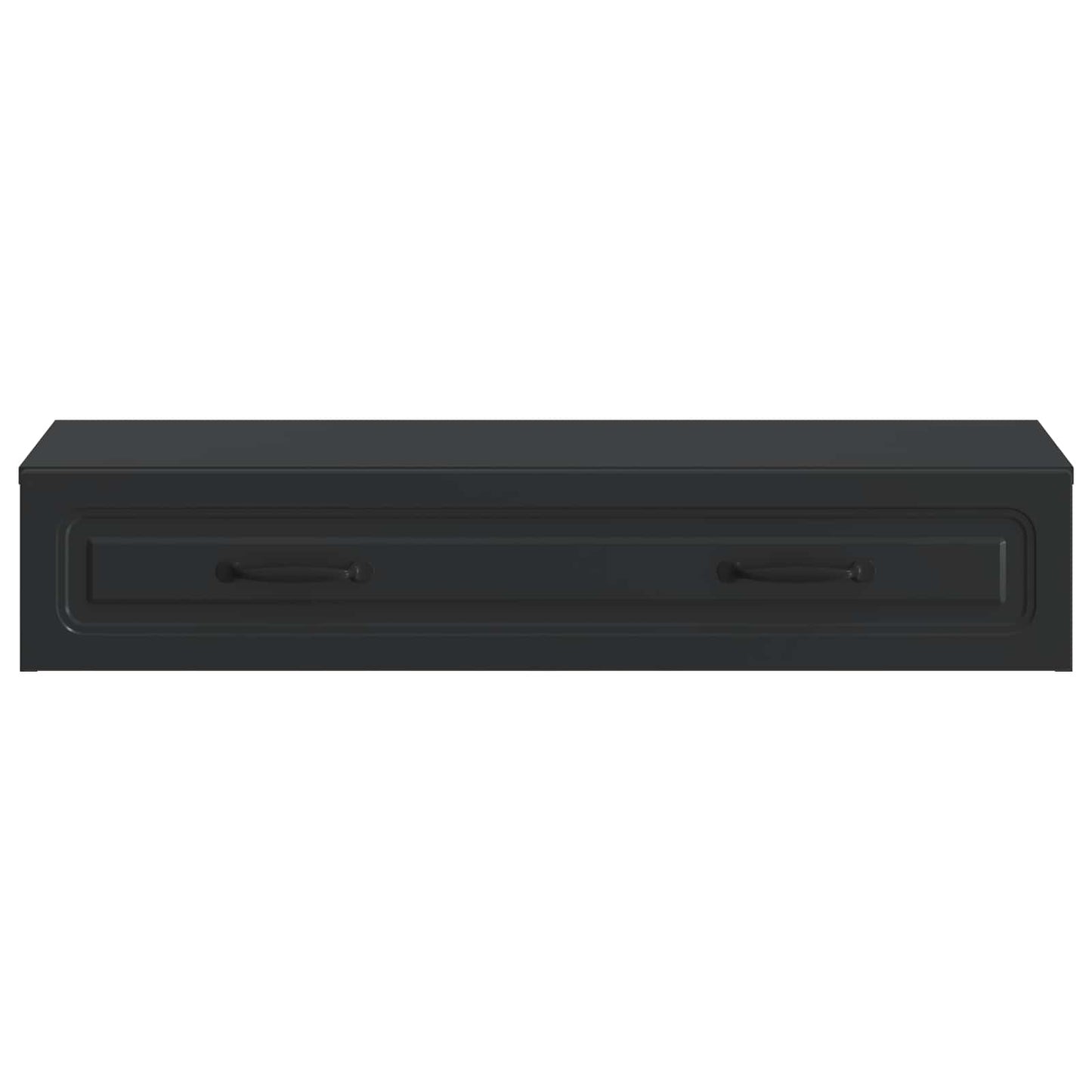 vidaXL Wall-Mounted Side Table Wall-mounted Black 87.5 x 34.5 x 17 cm