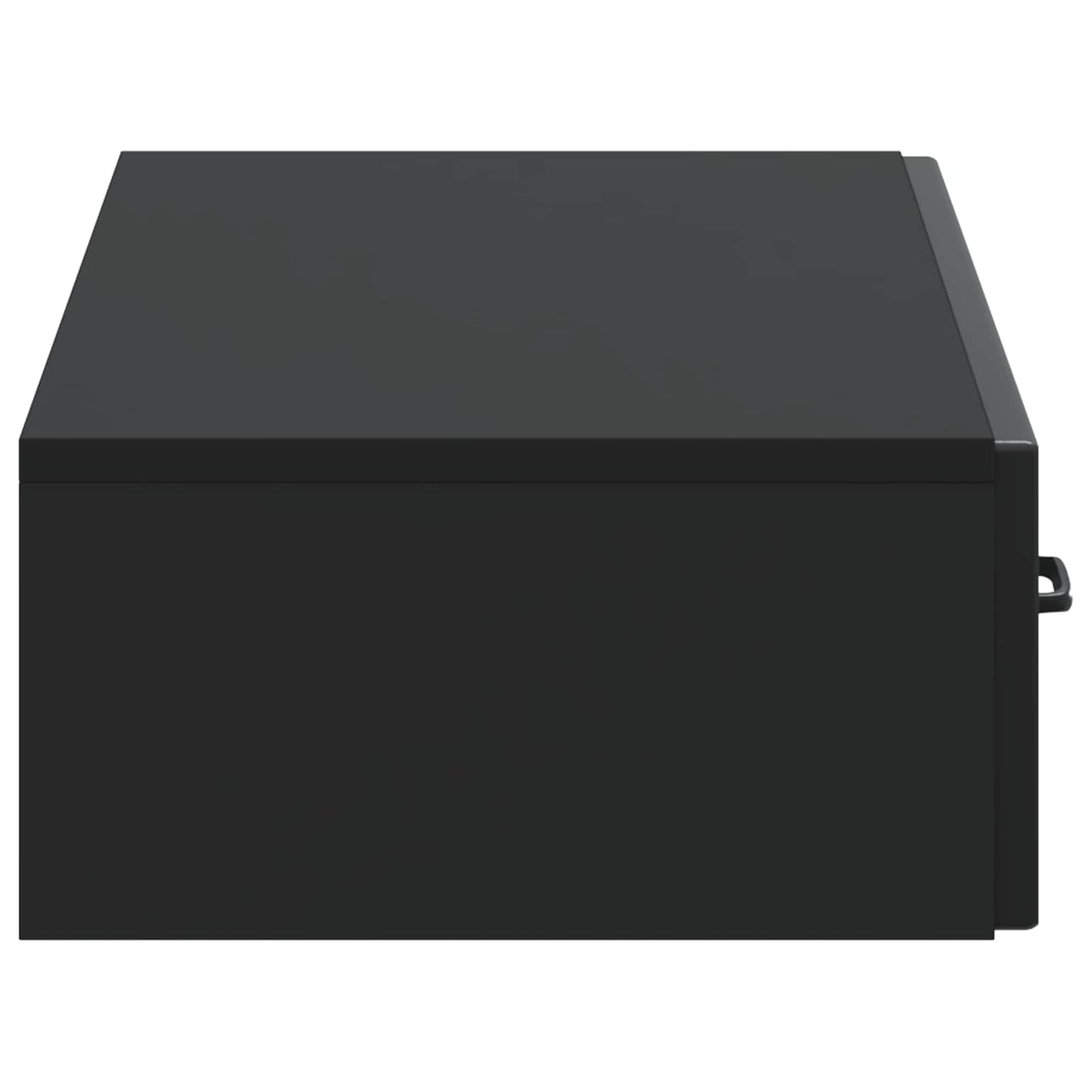 vidaXL Wall-Mounted Side Table Wall-mounted Black 87.5 x 34.5 x 17 cm