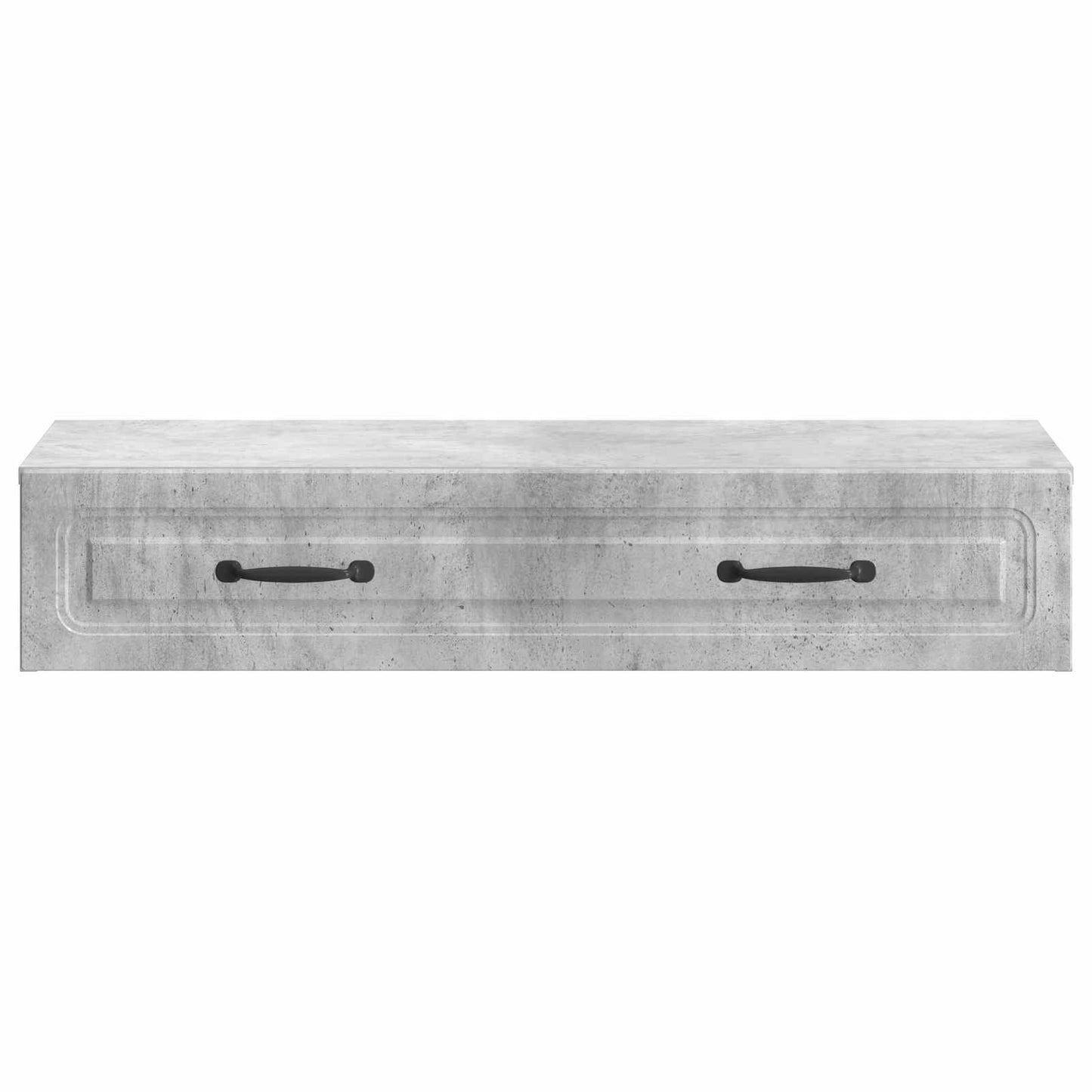 vidaXL Wall-Mounted Side Table Concrete Grey 87.5 x 34.5 x 17 cm