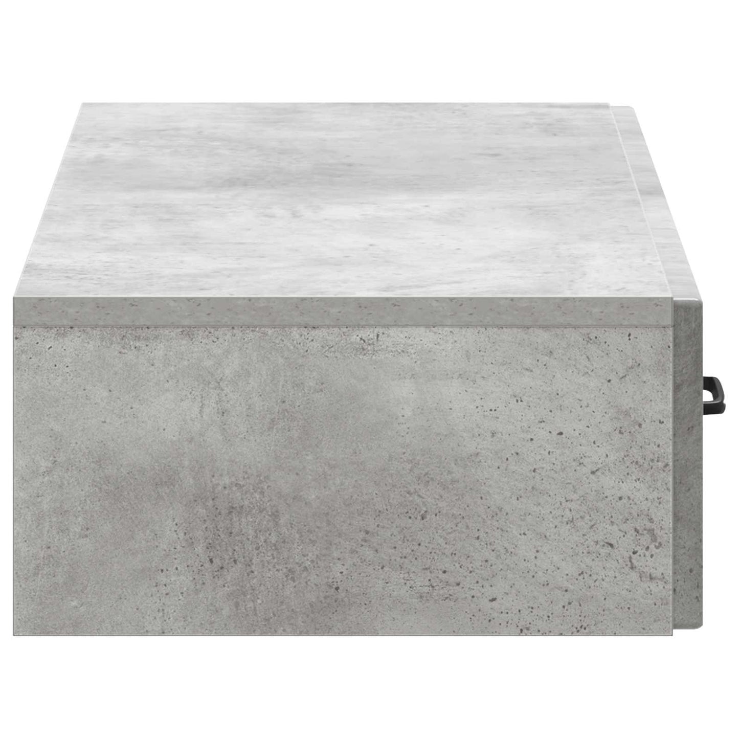 vidaXL Wall-Mounted Side Table Concrete Grey 87.5 x 34.5 x 17 cm