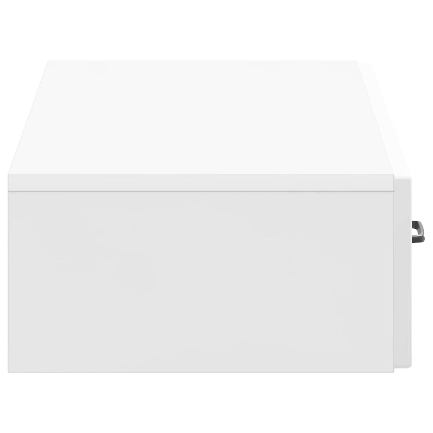 vidaXL Wall-Mounted Side Table High Gloss White 87.5 x 34.5 x 17 cm
