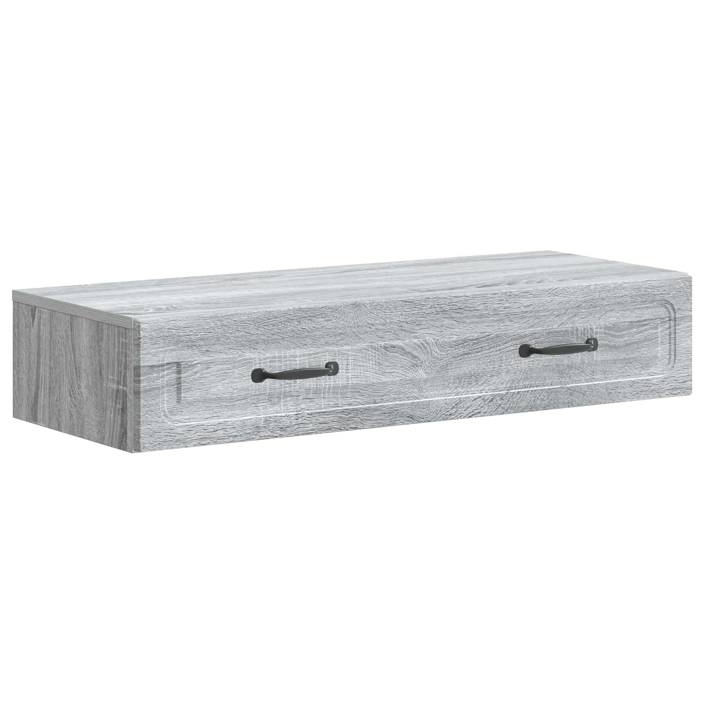 vidaXL Wall-Mounted Side Table Grey Sonoma 87.5 x 34.5 x 17 cm