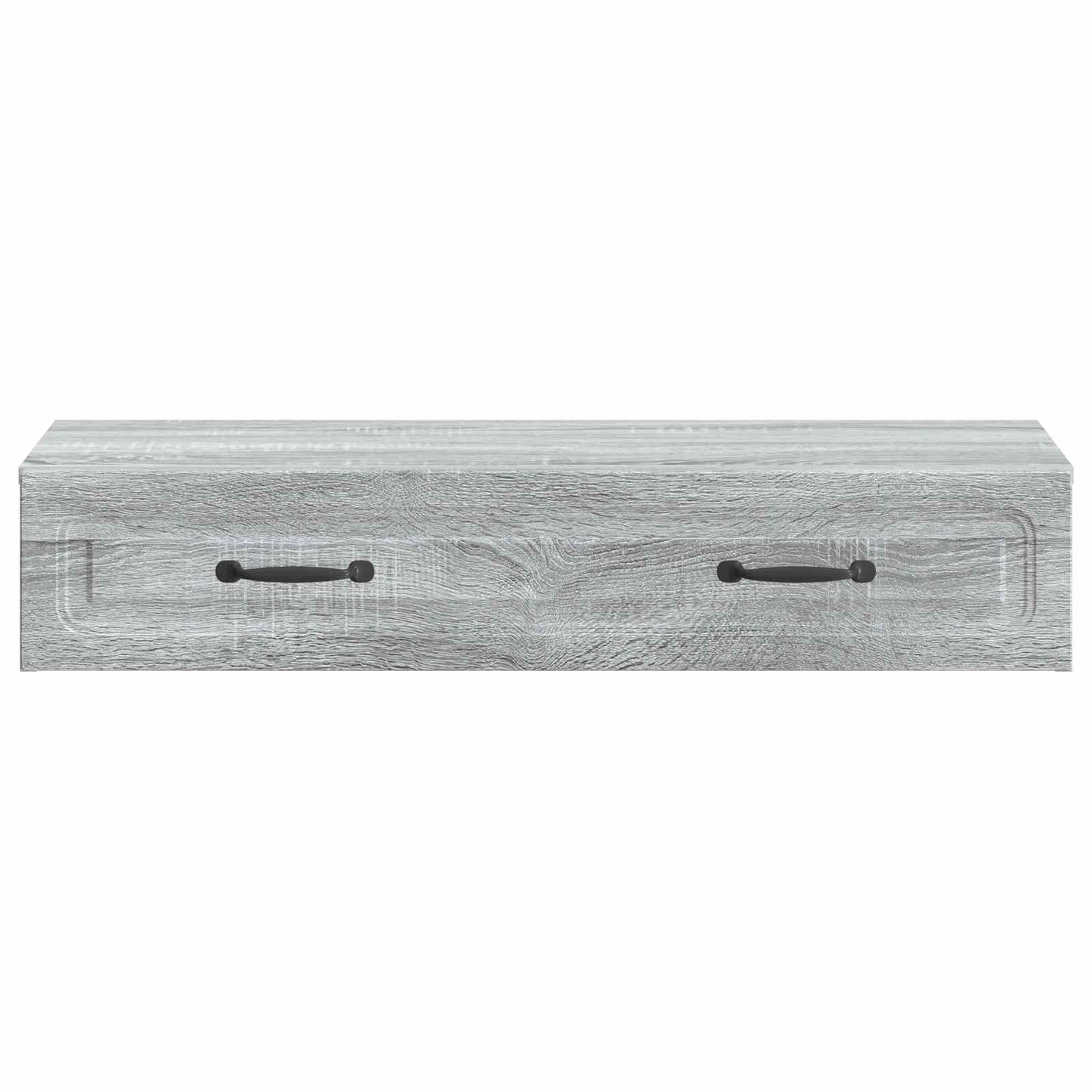 vidaXL Wall-Mounted Side Table Grey Sonoma 87.5 x 34.5 x 17 cm