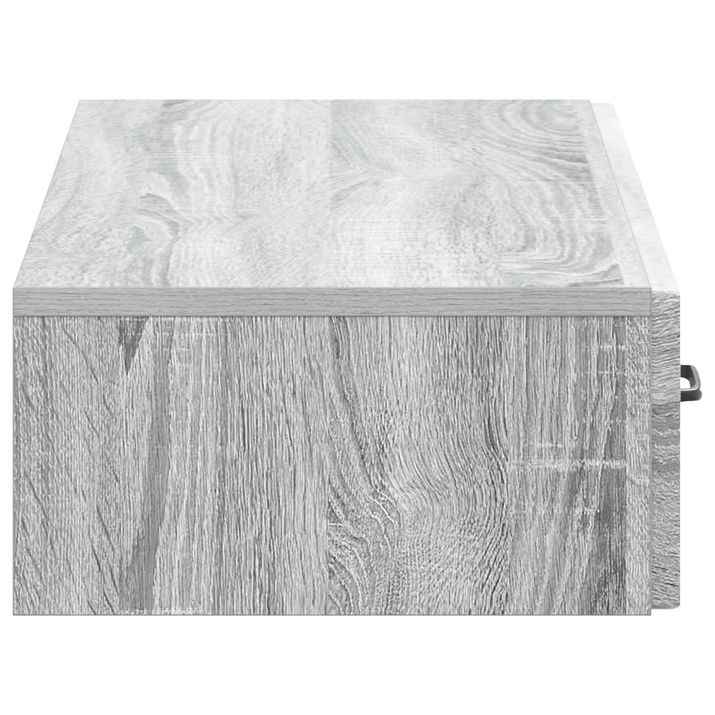 vidaXL Wall-Mounted Side Table Grey Sonoma 87.5 x 34.5 x 17 cm