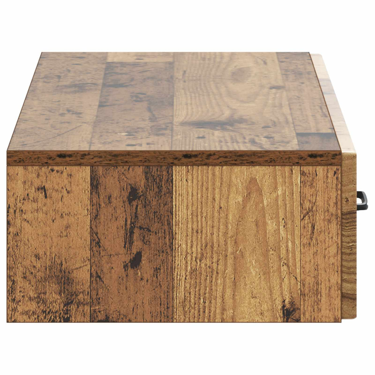 vidaXL Wall-Mounted Side Table Old Wood 87.5 x 34.5 x 17 cm