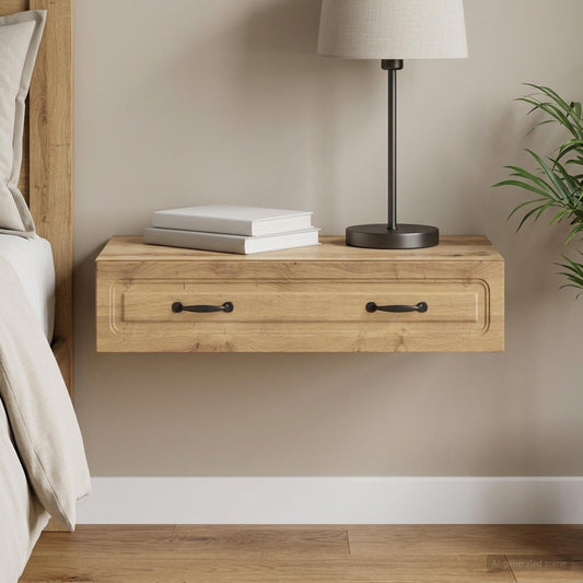 vidaXL Wall-Mounted Side Table 87.5 x 34.5 x 17 cm Engineered Wood
