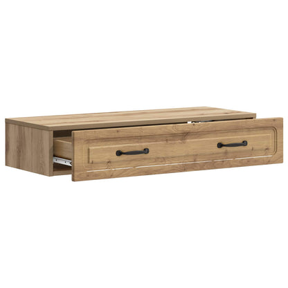 vidaXL Wall-Mounted Side Table 87.5 x 34.5 x 17 cm Engineered Wood