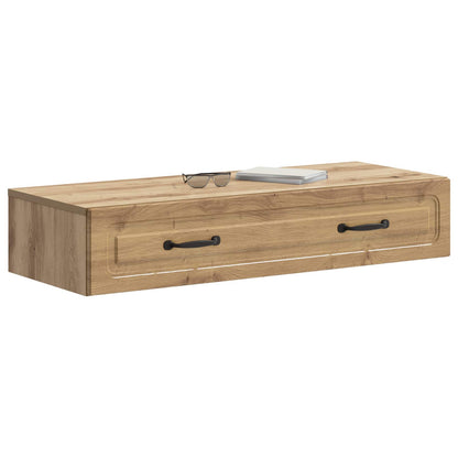 vidaXL Wall-Mounted Side Table 87.5 x 34.5 x 17 cm Engineered Wood