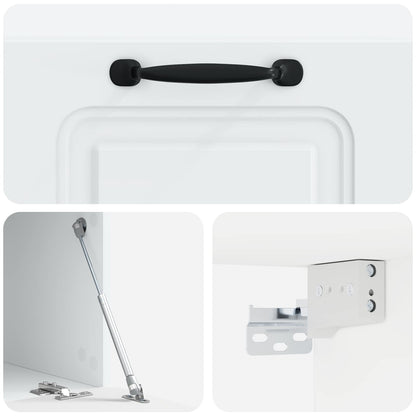 vidaXL Wall-Mounted TV Cabinet White 59.5 x 41 x 30 cm Engineered Wood