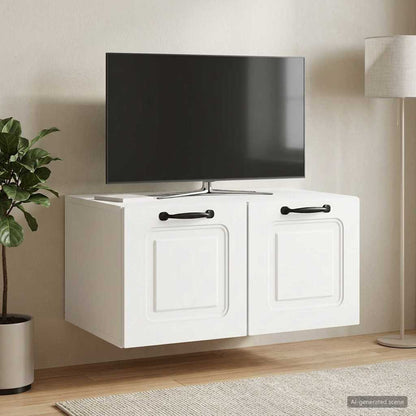 vidaXL Wall-Mounted TV Cabinet White 59.5 x 41 x 30 cm Engineered Wood