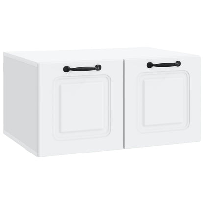 vidaXL Wall-Mounted TV Cabinet White 59.5 x 41 x 30 cm Engineered Wood