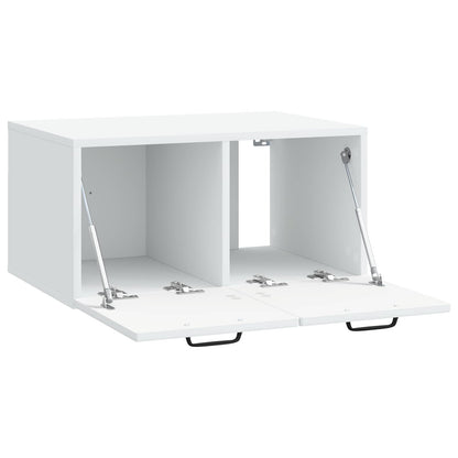 vidaXL Wall-Mounted TV Cabinet White 59.5 x 41 x 30 cm Engineered Wood