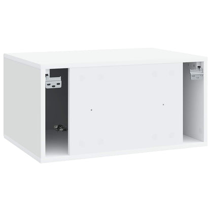 vidaXL Wall-Mounted TV Cabinet White 59.5 x 41 x 30 cm Engineered Wood