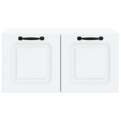 vidaXL Wall-Mounted TV Cabinet White 59.5 x 41 x 30 cm Engineered Wood