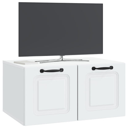 vidaXL Wall-Mounted TV Cabinet White 59.5 x 41 x 30 cm Engineered Wood