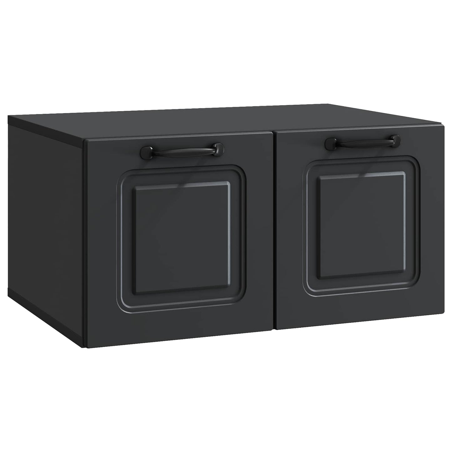 vidaXL Wall-Mounted TV Cabinet Black 59.5 x 41 x 30 cm Engineered Wood