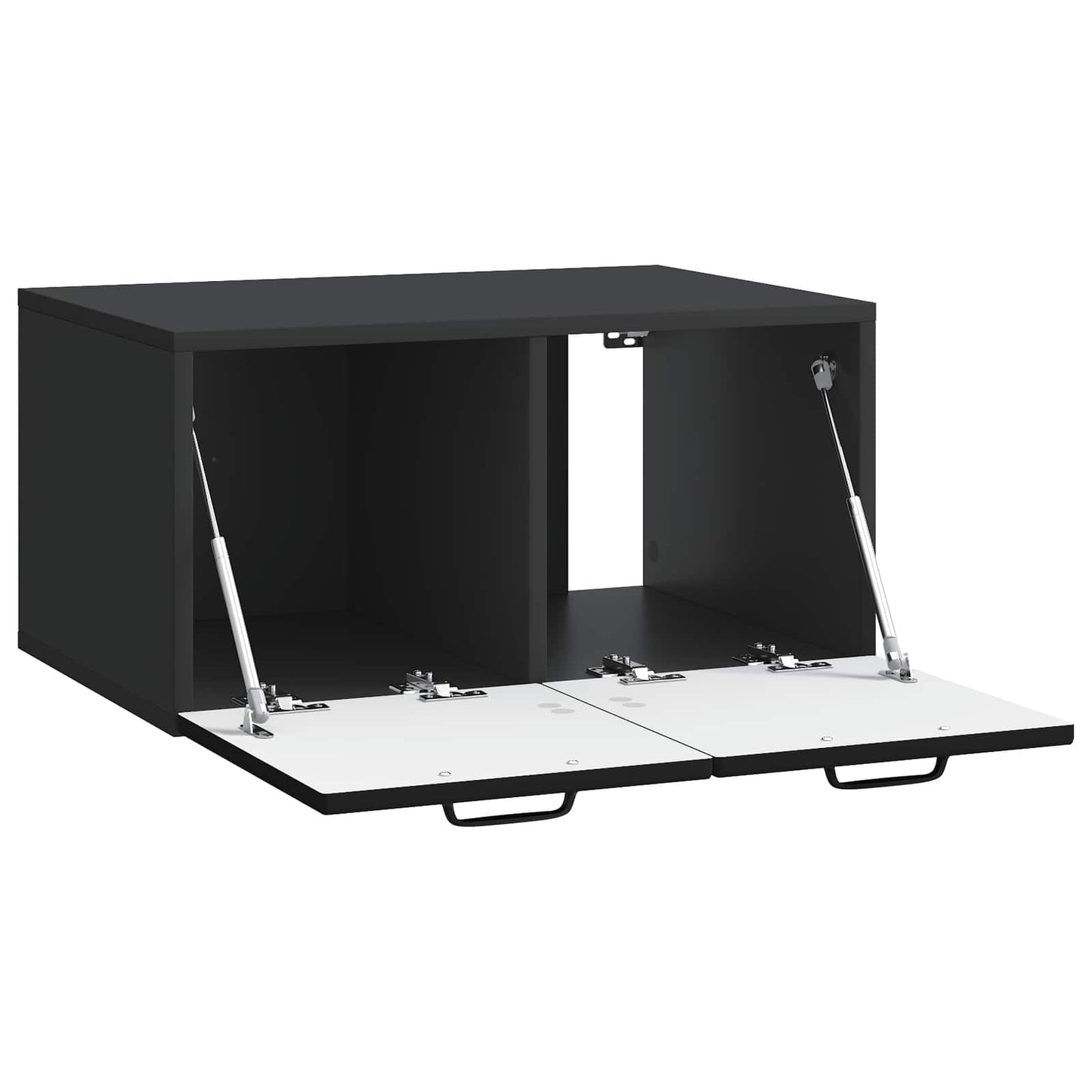 vidaXL Wall-Mounted TV Cabinet Black 59.5 x 41 x 30 cm Engineered Wood