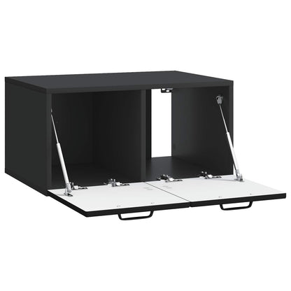 vidaXL Wall-Mounted TV Cabinet Black 59.5 x 41 x 30 cm Engineered Wood