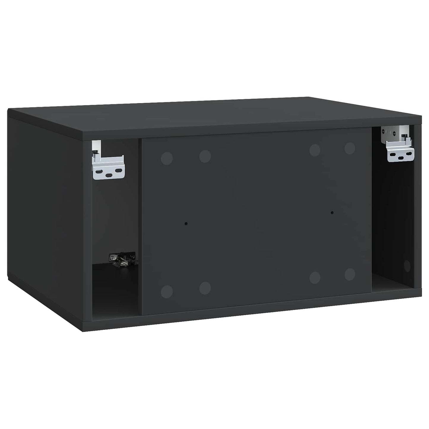 vidaXL Wall-Mounted TV Cabinet Black 59.5 x 41 x 30 cm Engineered Wood
