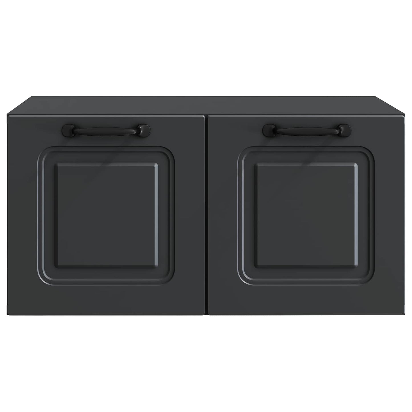 vidaXL Wall-Mounted TV Cabinet Black 59.5 x 41 x 30 cm Engineered Wood