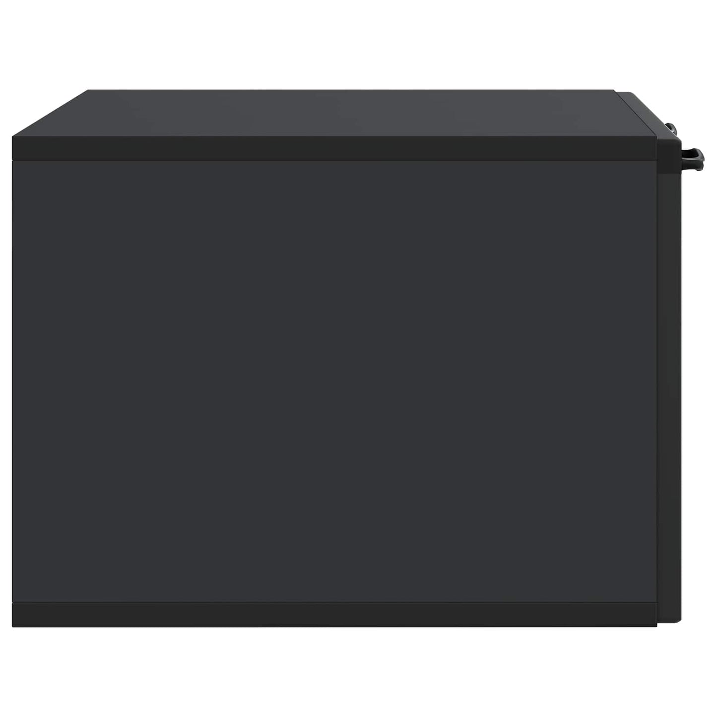 vidaXL Wall-Mounted TV Cabinet Black 59.5 x 41 x 30 cm Engineered Wood
