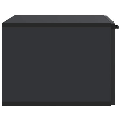 vidaXL Wall-Mounted TV Cabinet Black 59.5 x 41 x 30 cm Engineered Wood