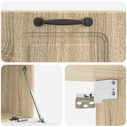 vidaXL Wall-Mounted TV Cabinet Sonoma Oak 59.5 x 41 x 30 cm