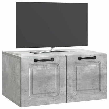 vidaXL Wall-Mounted TV Cabinet Concrete Grey 59.5 x 41 x 30 cm