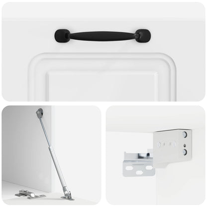 vidaXL Wall-Mounted TV Cabinet High Gloss White 59.5 x 41 x 30 cm
