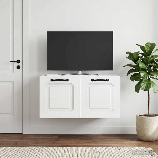 vidaXL Wall-Mounted TV Cabinet High Gloss White 59.5 x 41 x 30 cm