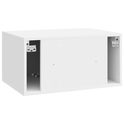 vidaXL Wall-Mounted TV Cabinet High Gloss White 59.5 x 41 x 30 cm