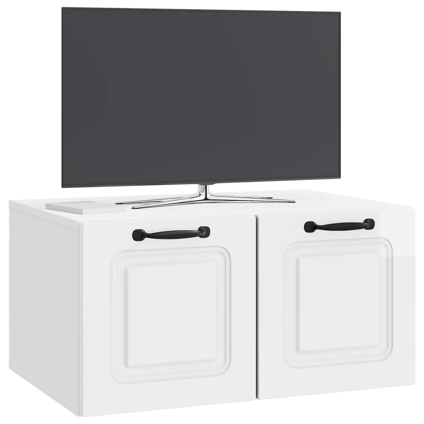 vidaXL Wall-Mounted TV Cabinet High Gloss White 59.5 x 41 x 30 cm