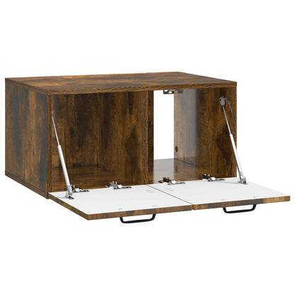 vidaXL Wall-Mounted TV Cabinet Smoked Oak 59.5 x 41 x 30 cm