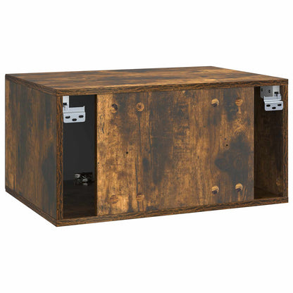 vidaXL Wall-Mounted TV Cabinet Smoked Oak 59.5 x 41 x 30 cm