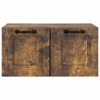vidaXL Wall-Mounted TV Cabinet Smoked Oak 59.5 x 41 x 30 cm