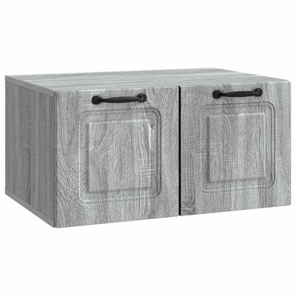 vidaXL Wall-Mounted TV Cabinet Grey Sonoma 59.5 x 41 x 30 cm