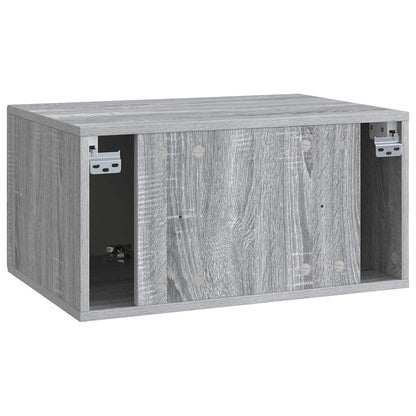 vidaXL Wall-Mounted TV Cabinet Grey Sonoma 59.5 x 41 x 30 cm