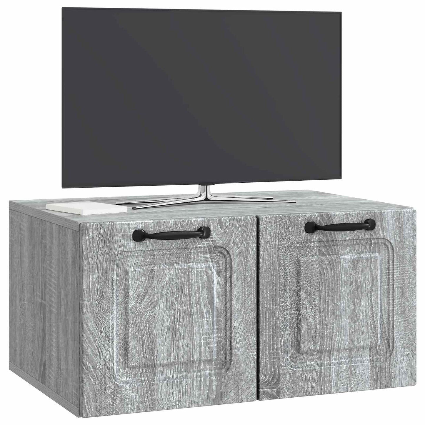 vidaXL Wall-Mounted TV Cabinet Grey Sonoma 59.5 x 41 x 30 cm