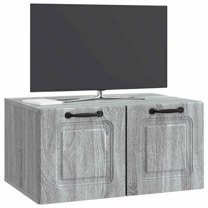 vidaXL Wall-Mounted TV Cabinet Grey Sonoma 59.5 x 41 x 30 cm