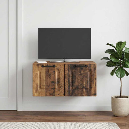 vidaXL Wall-Mounted TV Cabinet Wall-mounted Old Wood 59.5 x 41 x 30 cm