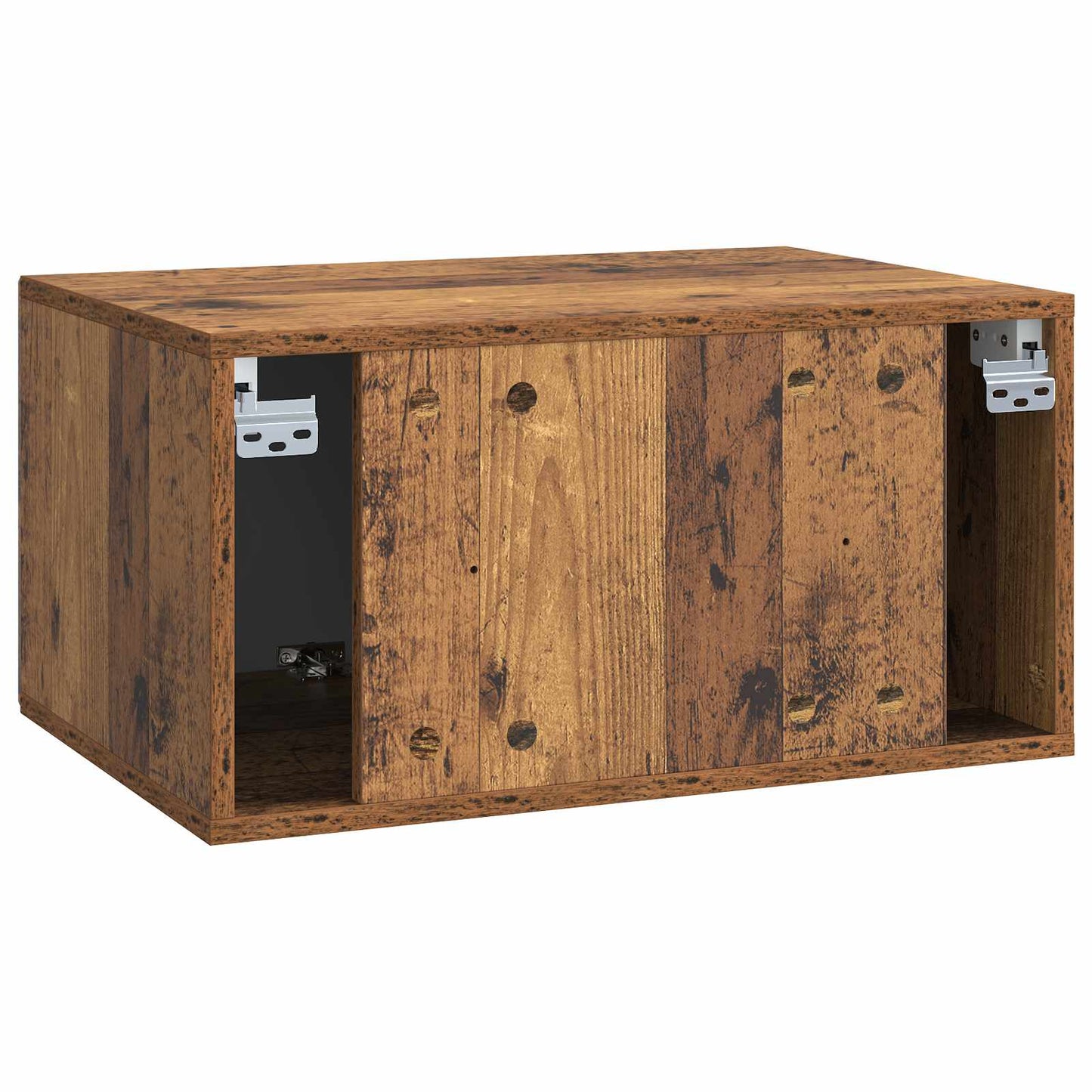 vidaXL Wall-Mounted TV Cabinet Wall-mounted Old Wood 59.5 x 41 x 30 cm