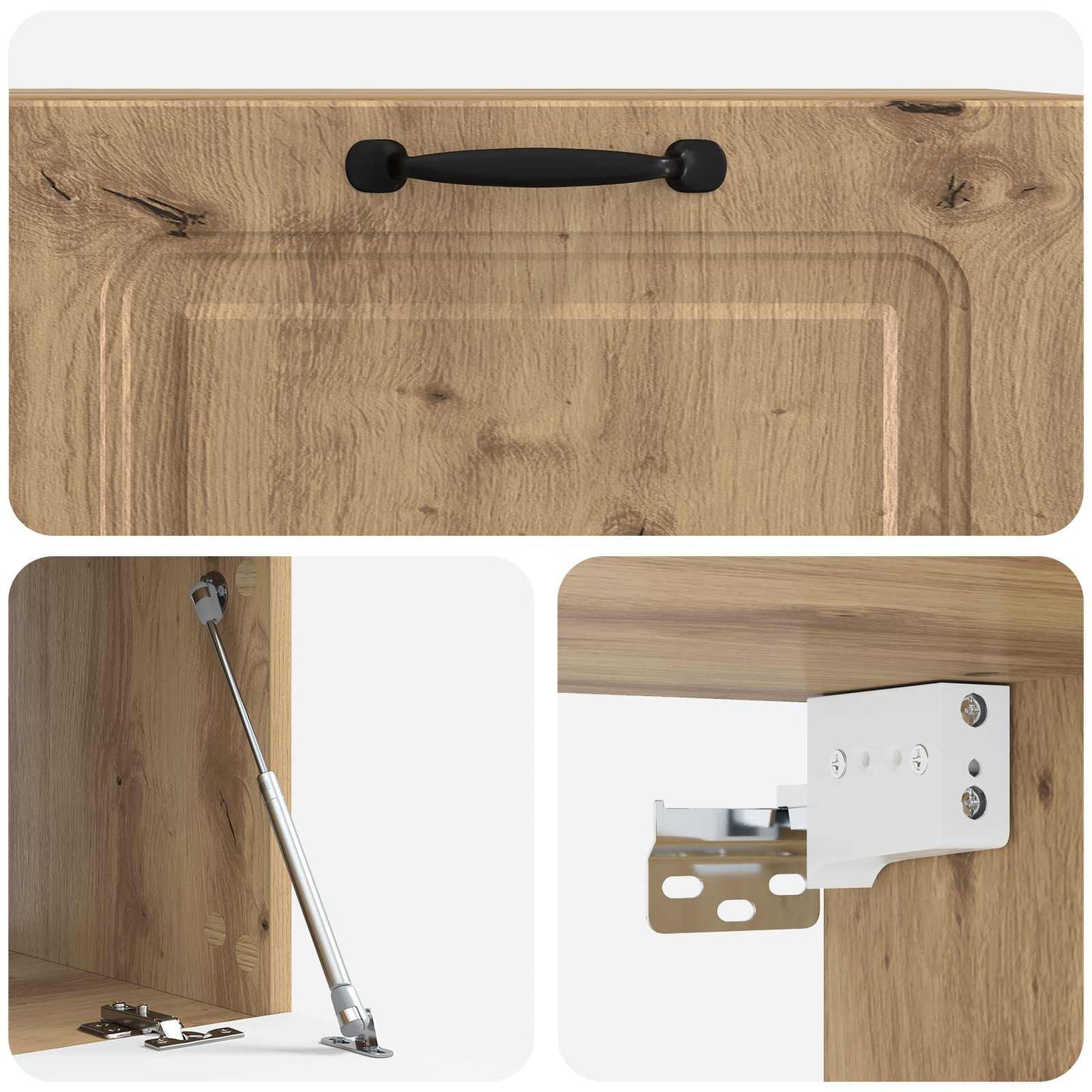 vidaXL Wall-Mounted TV Cabinet 59.5 x 41 x 30 cm Artisan Oak