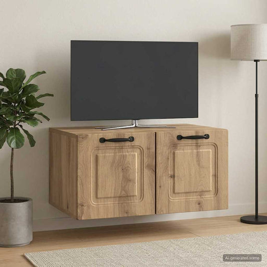 vidaXL Wall-Mounted TV Cabinet 59.5 x 41 x 30 cm Artisan Oak