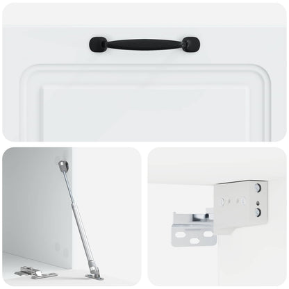 vidaXL Wall-Mounted TV Cabinet White 78.5 x 41 x 30 cm Engineered Wood
