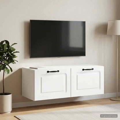 vidaXL Wall-Mounted TV Cabinet White 78.5 x 41 x 30 cm Engineered Wood