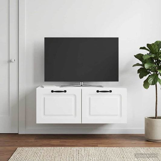 vidaXL Wall-Mounted TV Cabinet White 78.5 x 41 x 30 cm Engineered Wood