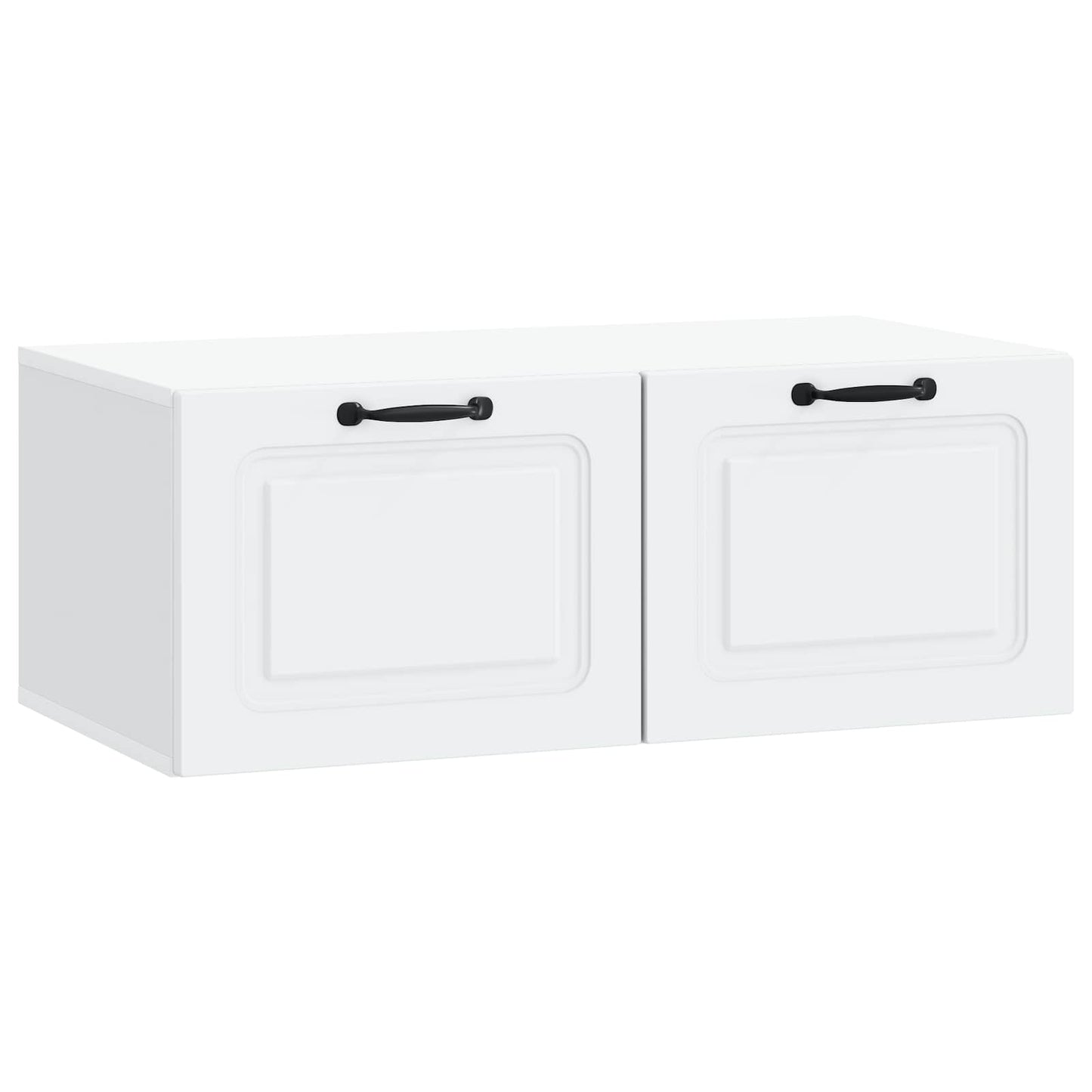 vidaXL Wall-Mounted TV Cabinet White 78.5 x 41 x 30 cm Engineered Wood